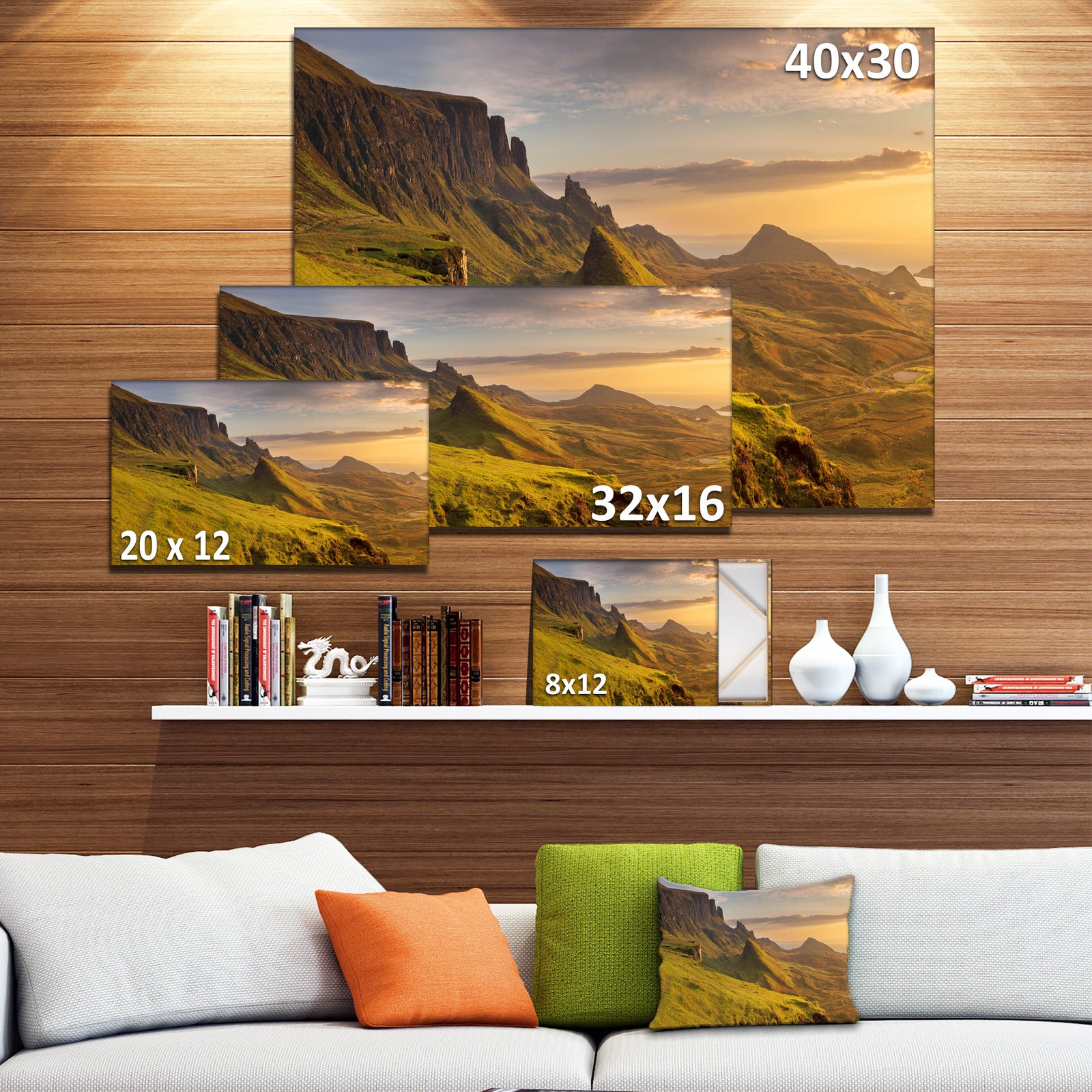 Sunrise at Quiraing Scotland - Landscape Wall Art on Canvas