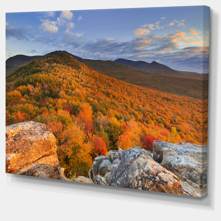 Endless Forests in the Fall Foliage - Landscape Wall Art on Canvas