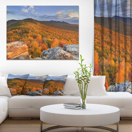 Endless Forests in the Fall Foliage - Landscape Wall Art on Canvas