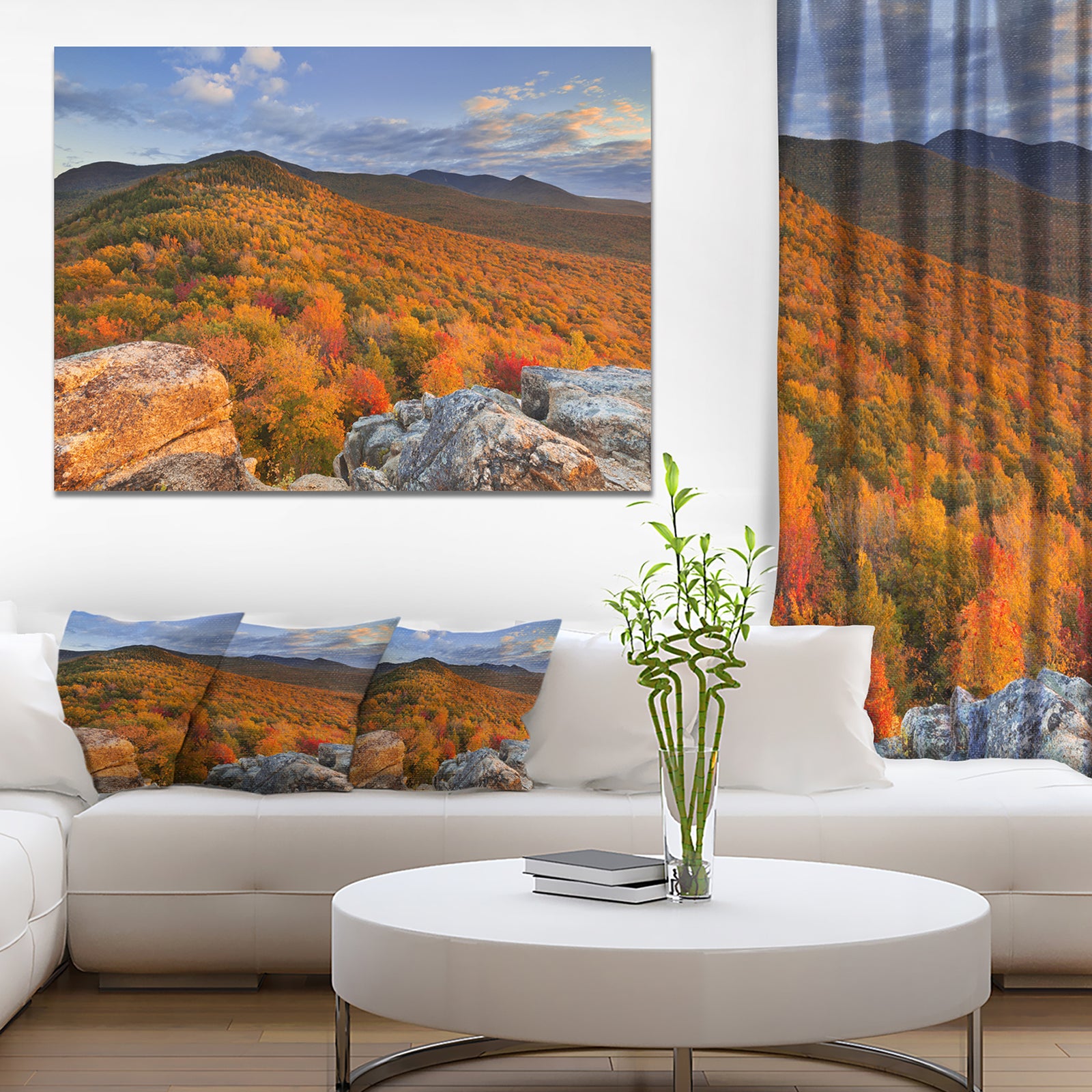 Endless Forests in the Fall Foliage - Landscape Wall Art on Canvas