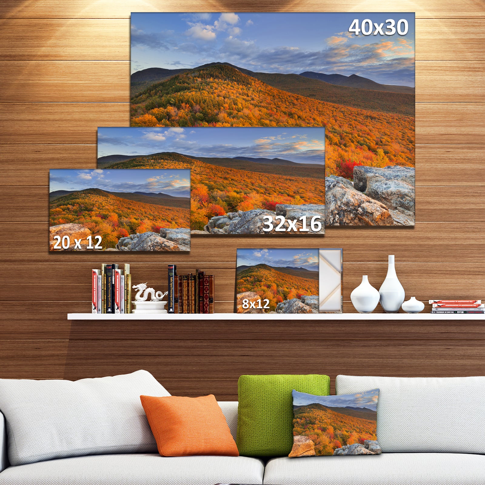 Endless Forests in the Fall Foliage - Landscape Wall Art on Canvas