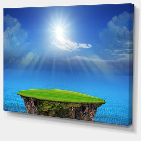 Blue Sky and Sun Shining - Landscape Wall Art on Canvas