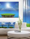 Blue Sky and Sun Shining - Landscape Wall Art on Canvas