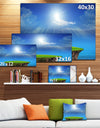 Blue Sky and Sun Shining - Landscape Wall Art on Canvas