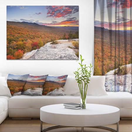 Endless Forests in Fall Foliage - Landscape Wall Art on Canvas