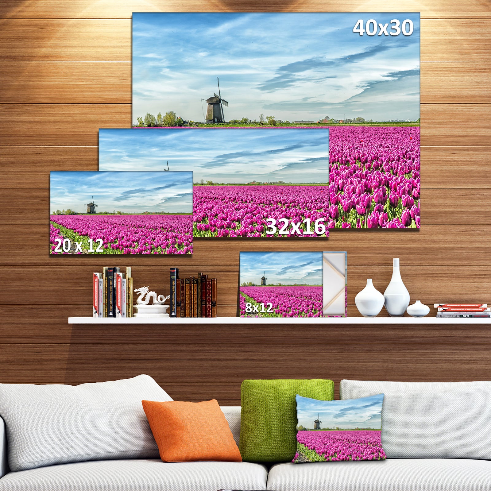 Traditional Holland Countryside - Landscape Wall Art on Canvas