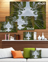 Circle Composition of Coniferous Trees - Landscape Wall Art on Canvas