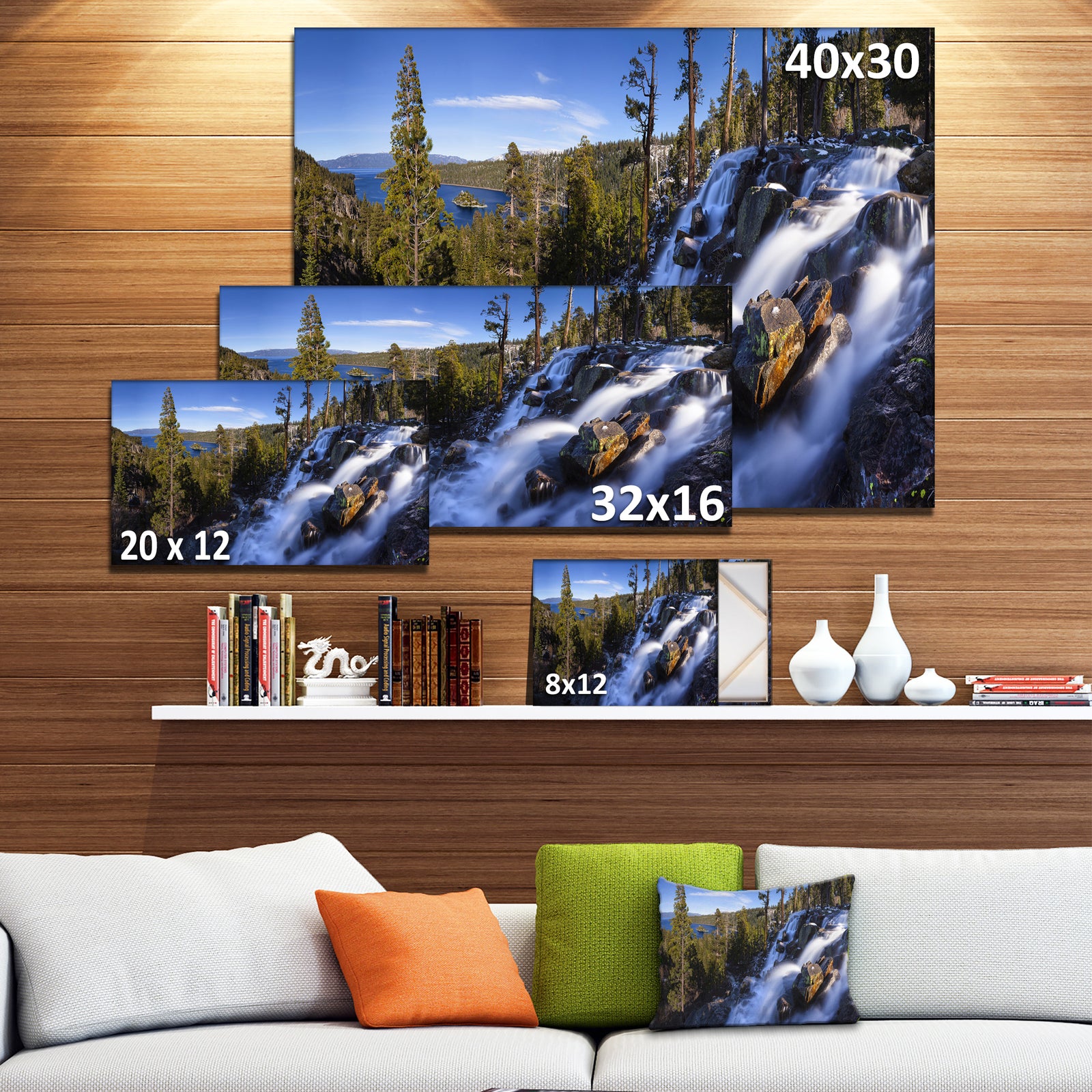Eagle Falls Emerald Bay Lake Tahoe - Modern Landscpae Wall Art