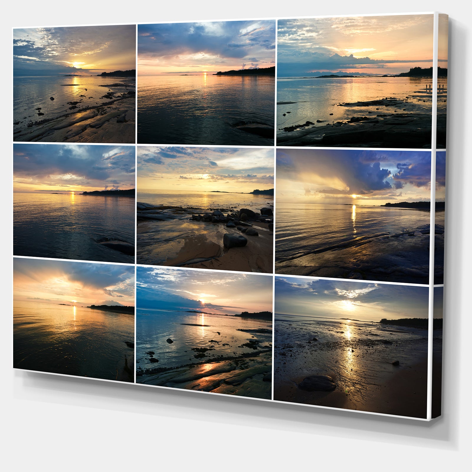 Sea Sunset Collage - Modern Landscpae Wall Art