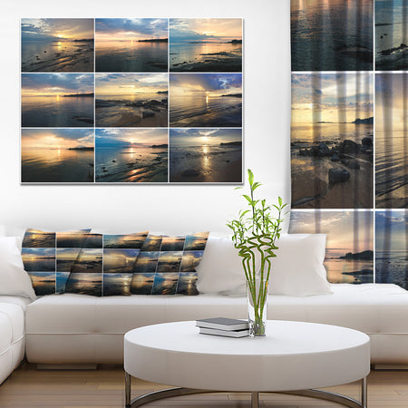Sea Sunset Collage - Modern Landscpae Wall Art