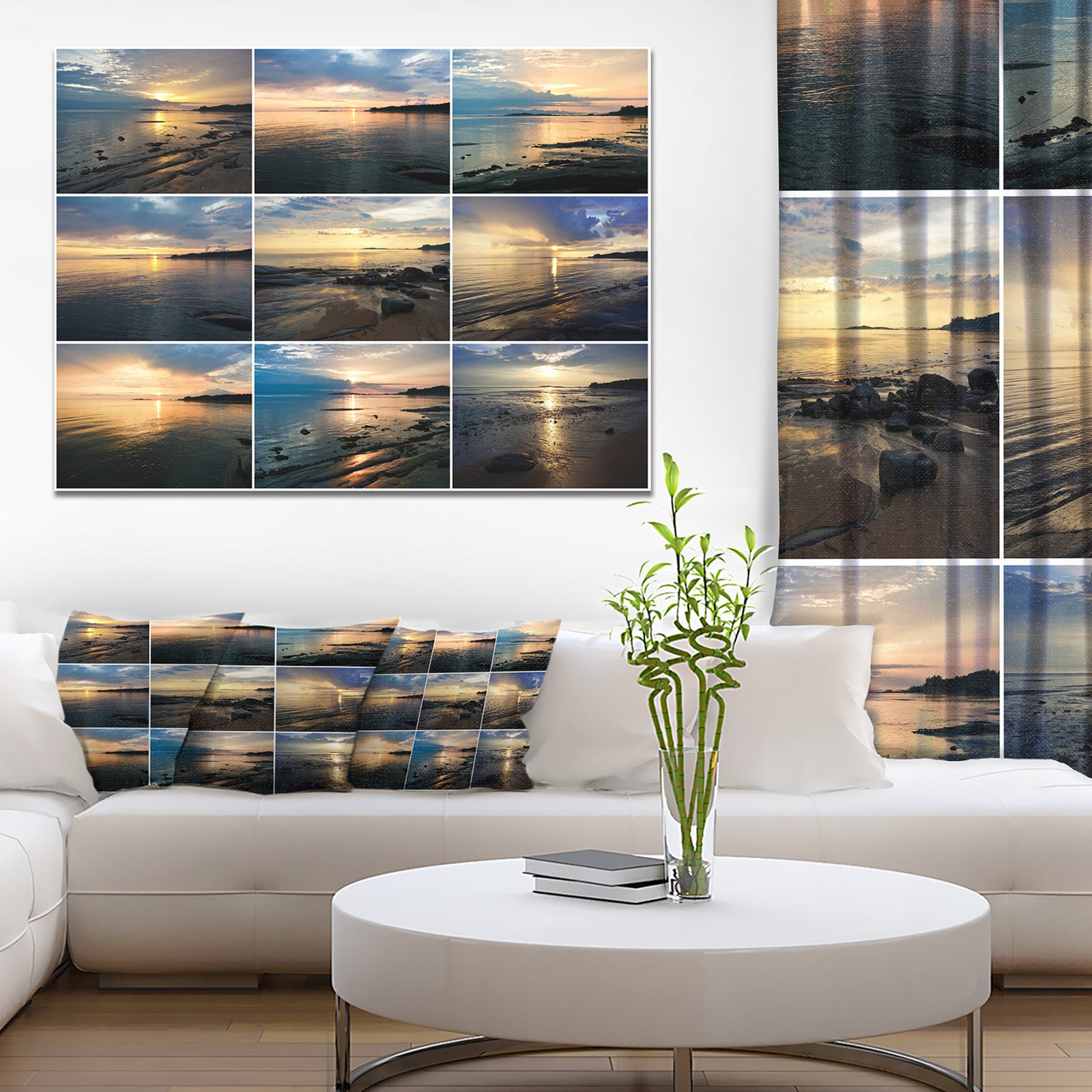 Sea Sunset Collage - Modern Landscpae Wall Art