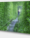 Couple Walking into Tunnel - Modern Landscpae Wall Art