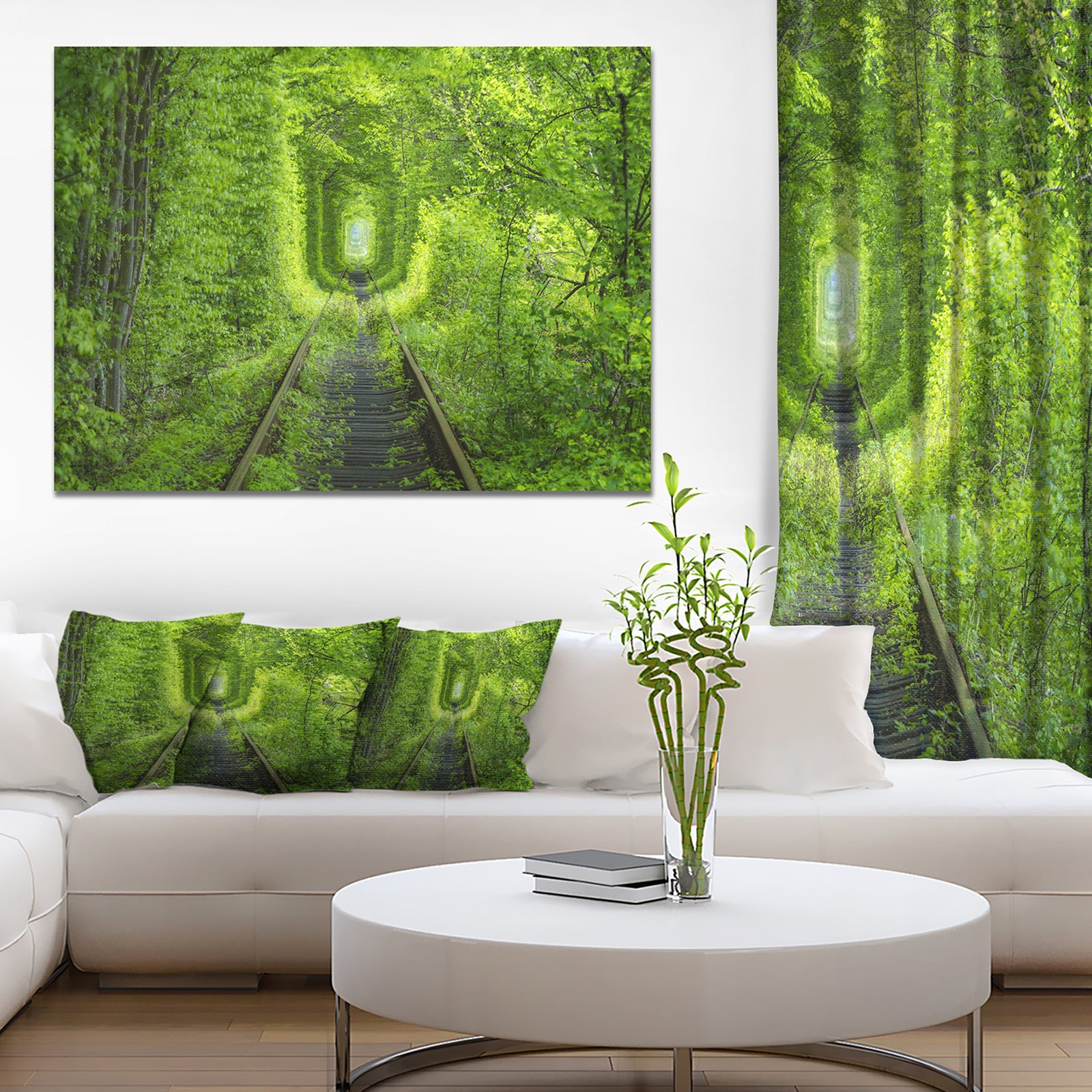 Forest around Rail Way Tunnel - Modern Landscpae Wall Art