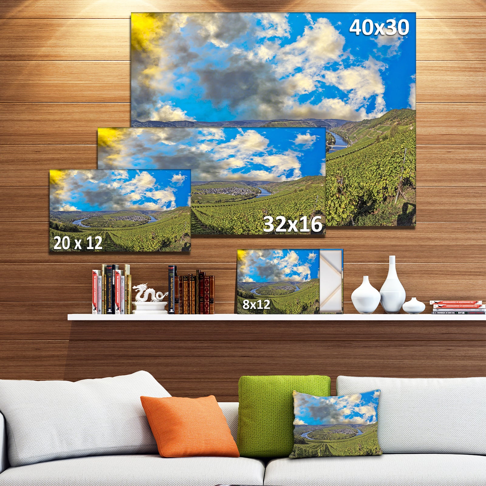 Moselle River Loop in Trittenheim - Modern Landscpae Wall Art