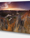 Rural Autumn Sunset Panorama - Modern Landscpae Wall Art