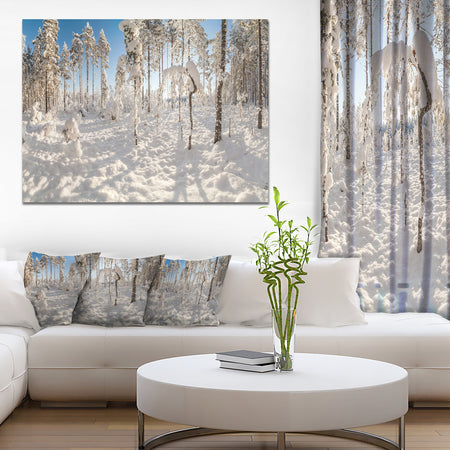 Winter Snow Covered Wood - Modern Landscpae Wall Art