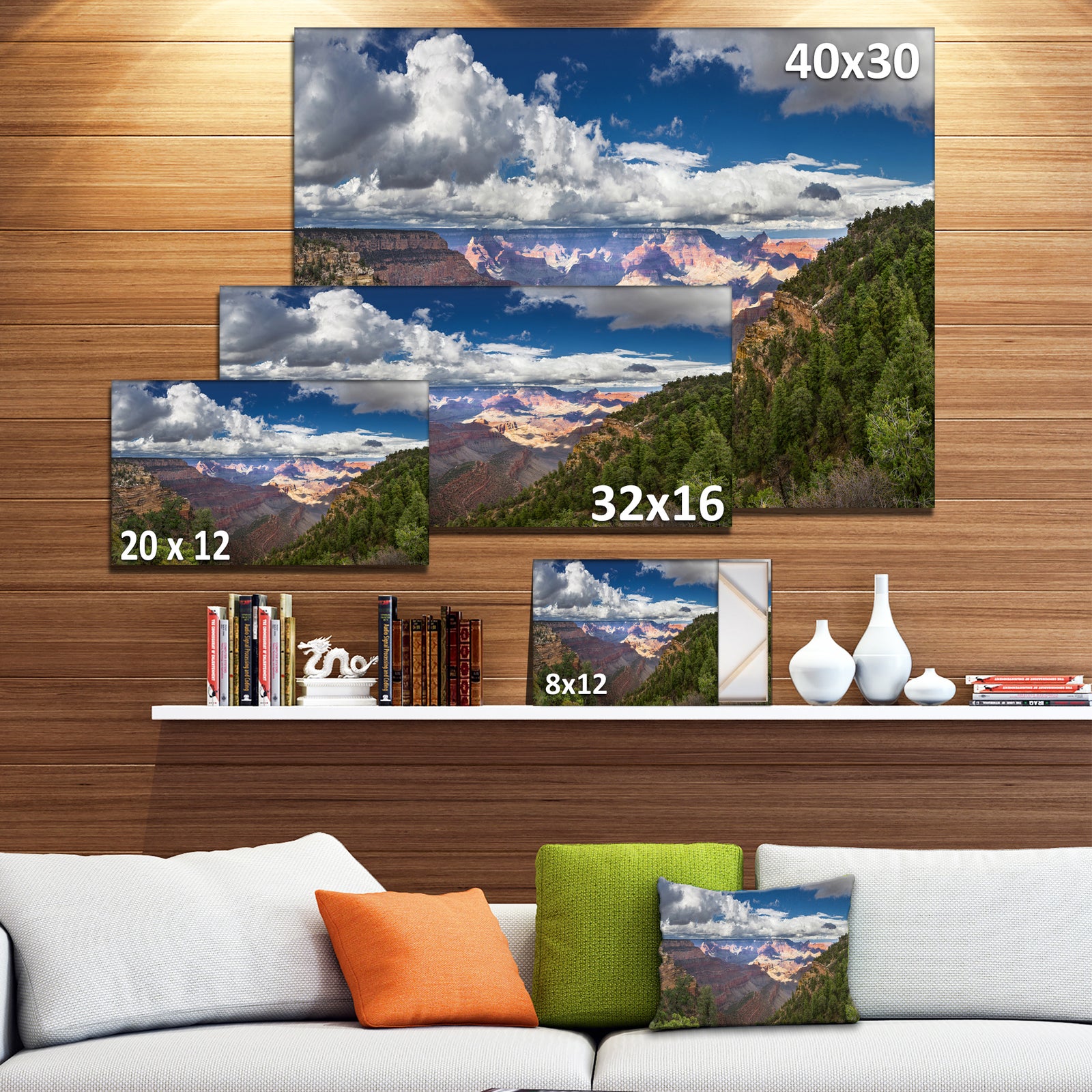 US Grand Canyon in Colorado River - Modern Landscpae Wall Art