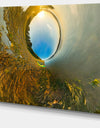 Kayak in River Little Planet - Modern Landscpae Wall Art