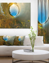 Kayak in River Little Planet - Modern Landscpae Wall Art