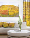 Vineyard Panorama in Autumn - Modern Landscpae Wall Art