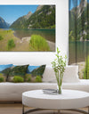 Green Mountain Landscape View - Modern Landscpae Wall Art