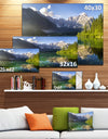 Green Mountain Lake in the Alps - Modern Landscpae Wall Art