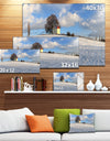 Winter Landscape with Chapel - Modern Landscpae Wall Art