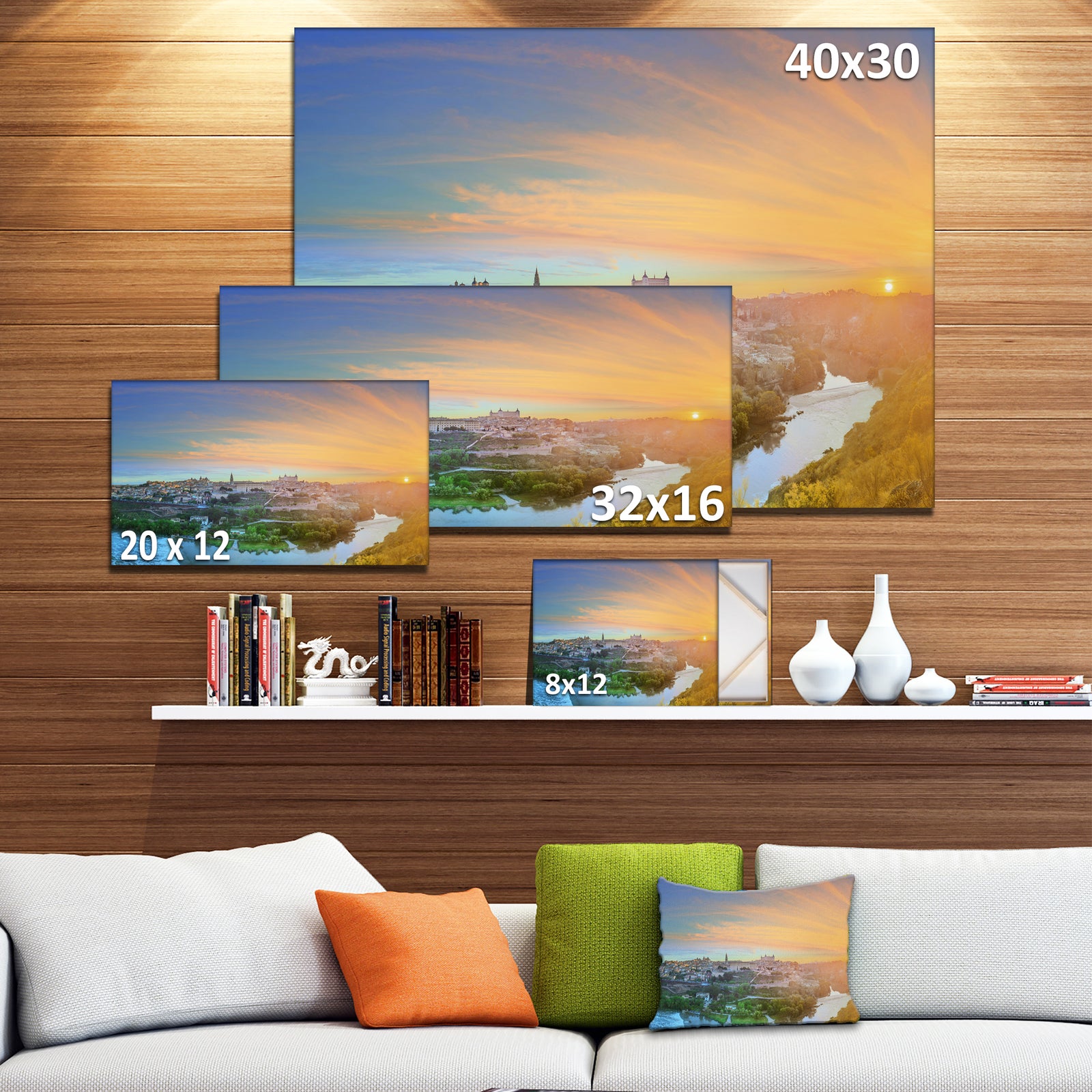 Hill over the Tagus River Spain - Modern Landscpae Wall Art