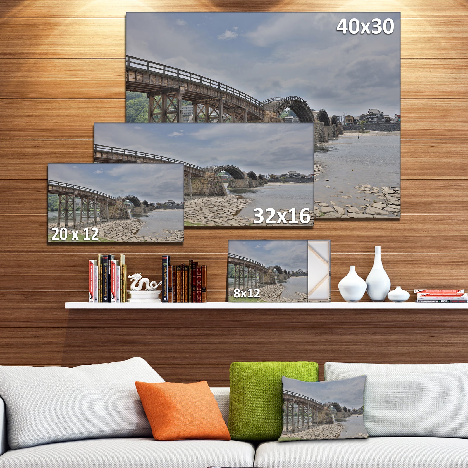 Kintai Bridge in Iwakuni Yamaguchi - Modern Landscpae Wall Art