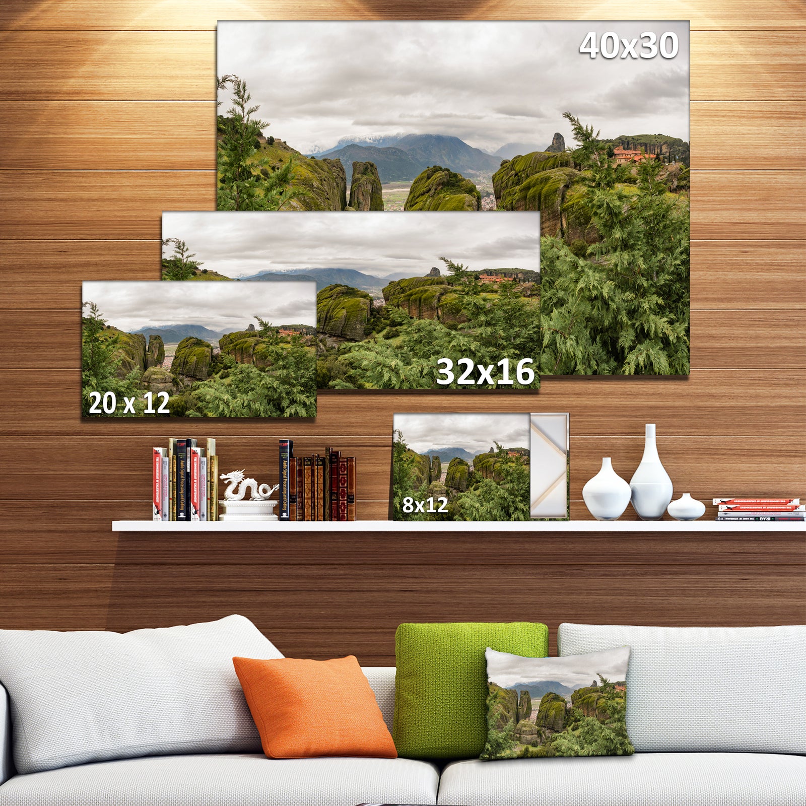 Meteora Mountain in Greece - Modern Landscpae Wall Art