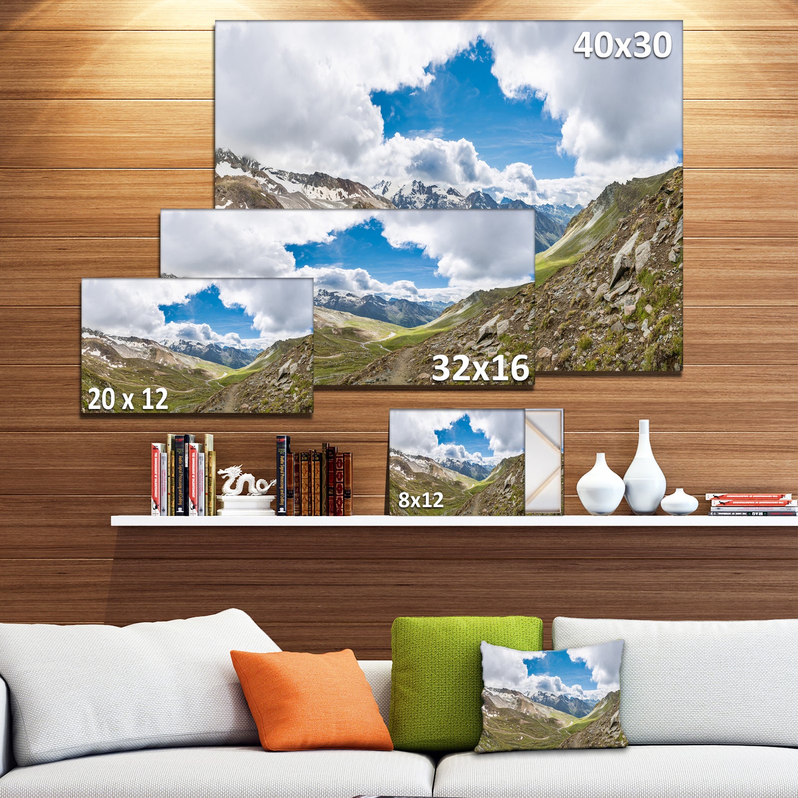 Valley with Opening in Sky - Modern Landscpae Wall Art