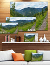 Green Mountains Panorama - Modern Landscpae Wall Art