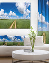 Path in Bright Summer Panorama - Modern Landscpae Wall Art