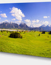 Green Bavaria Field Panorama - Modern Landscpae Wall Art