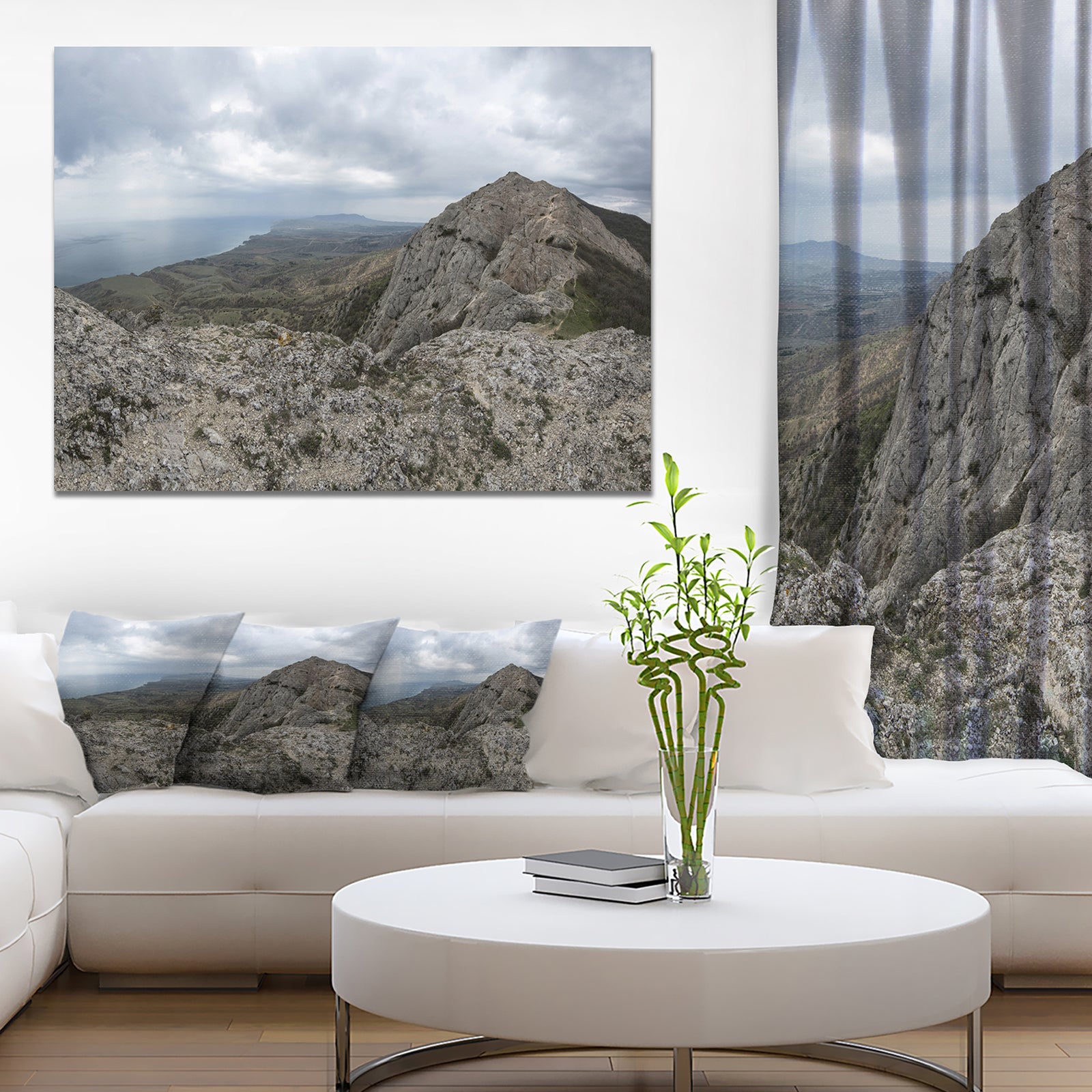 Rocky Mountain Peak Panorama - Modern Landscpae Wall Art