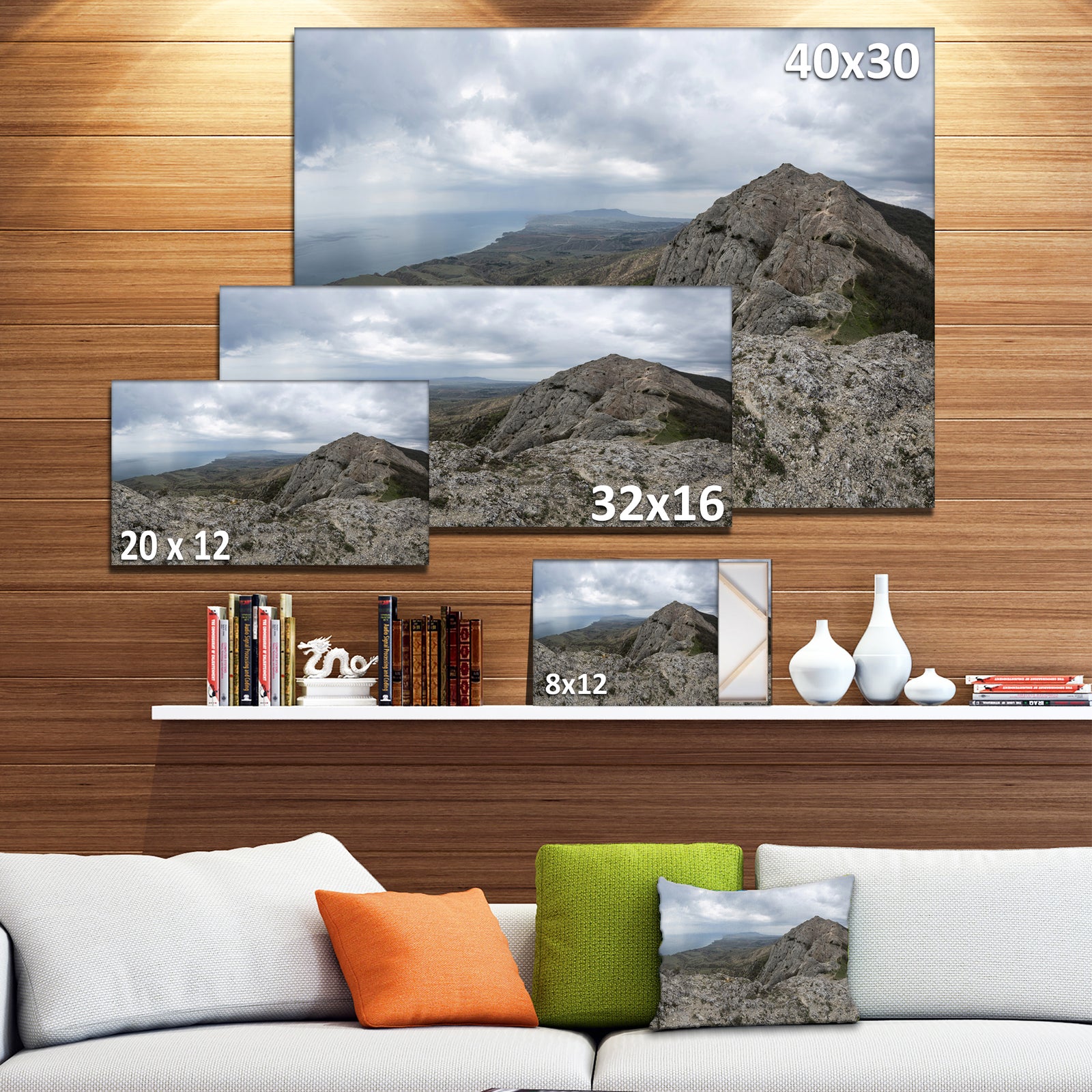 Rocky Mountain Peak Panorama - Modern Landscpae Wall Art