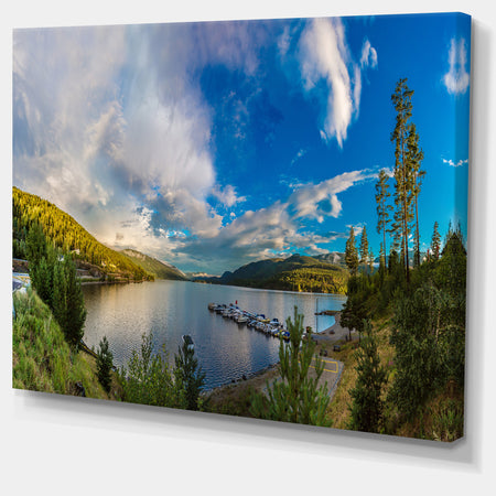 Sognefjord in Norway Panorama - Landscape Canvas Wall Artwork
