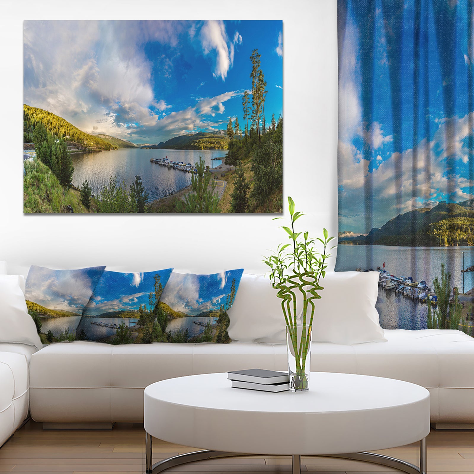 Sognefjord in Norway Panorama - Landscape Canvas Wall Artwork