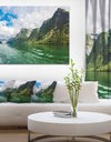 Green Lake Sognefjord Norway - Landscape Canvas Wall Artwork