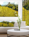 Bright Green Mountain Panorama - Landscape Canvas Wall Artwork