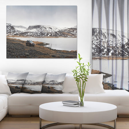 SUV Road Trip Adventure - Landscape Canvas Wall Artwork