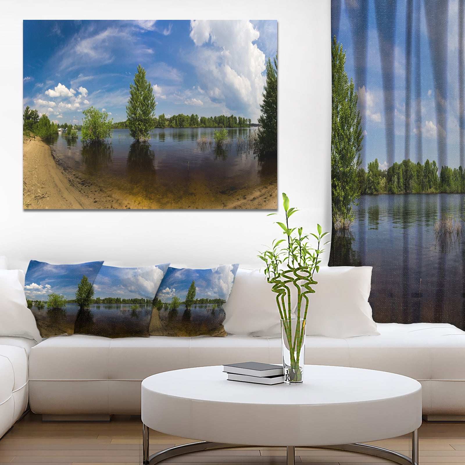 Small Flood Panorama - Landscape Canvas Wall Artwork