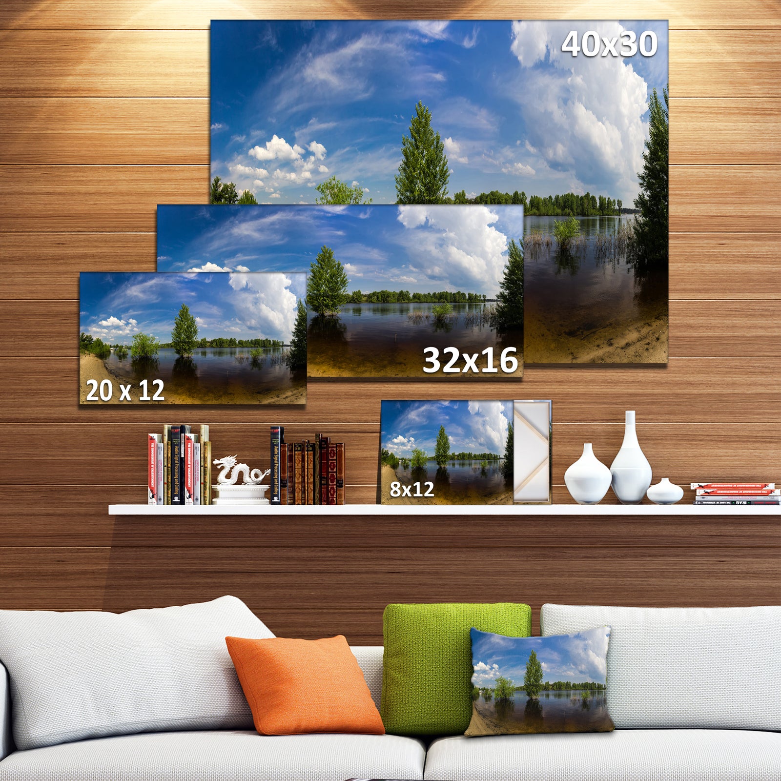 Small Flood Panorama - Landscape Canvas Wall Artwork