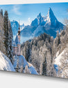 Winter in the Bavarian Alps - Landscape Canvas Wall Artwork