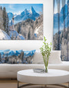 Winter in the Bavarian Alps - Landscape Canvas Wall Artwork
