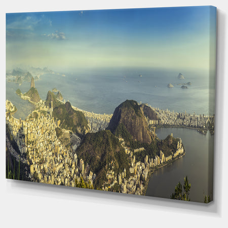 Rio De Janeiro with Copacabana - Landscape Canvas Wall Artwork