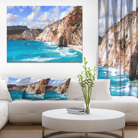 Greek Islands Scenic Beaches - Landscape Canvas Wall Artwork