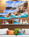 Greek Islands Scenic Beaches - Landscape Canvas Wall Artwork