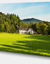 Alone Farmhouse in Meadow - Landscape Canvas Wall Artwork