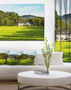 Alone Farmhouse in Meadow - Landscape Canvas Wall Artwork